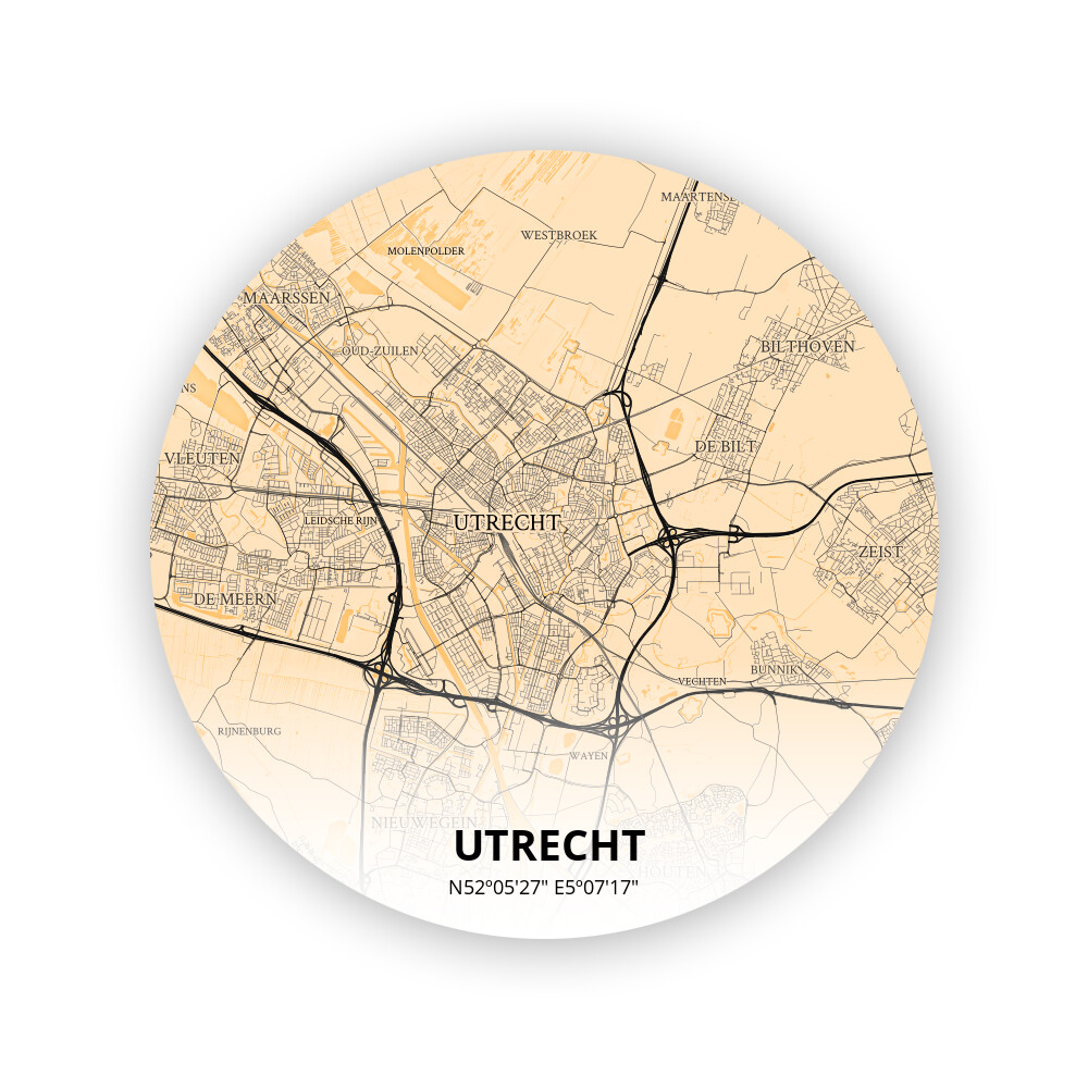 Cirkel poster van Utrecht